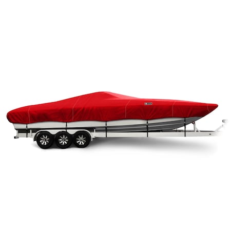 Eevelle Boat Cover INFLATABLE, Outboard Fits 12ft 6in L up to 70in W Red SFINF1270B-RED